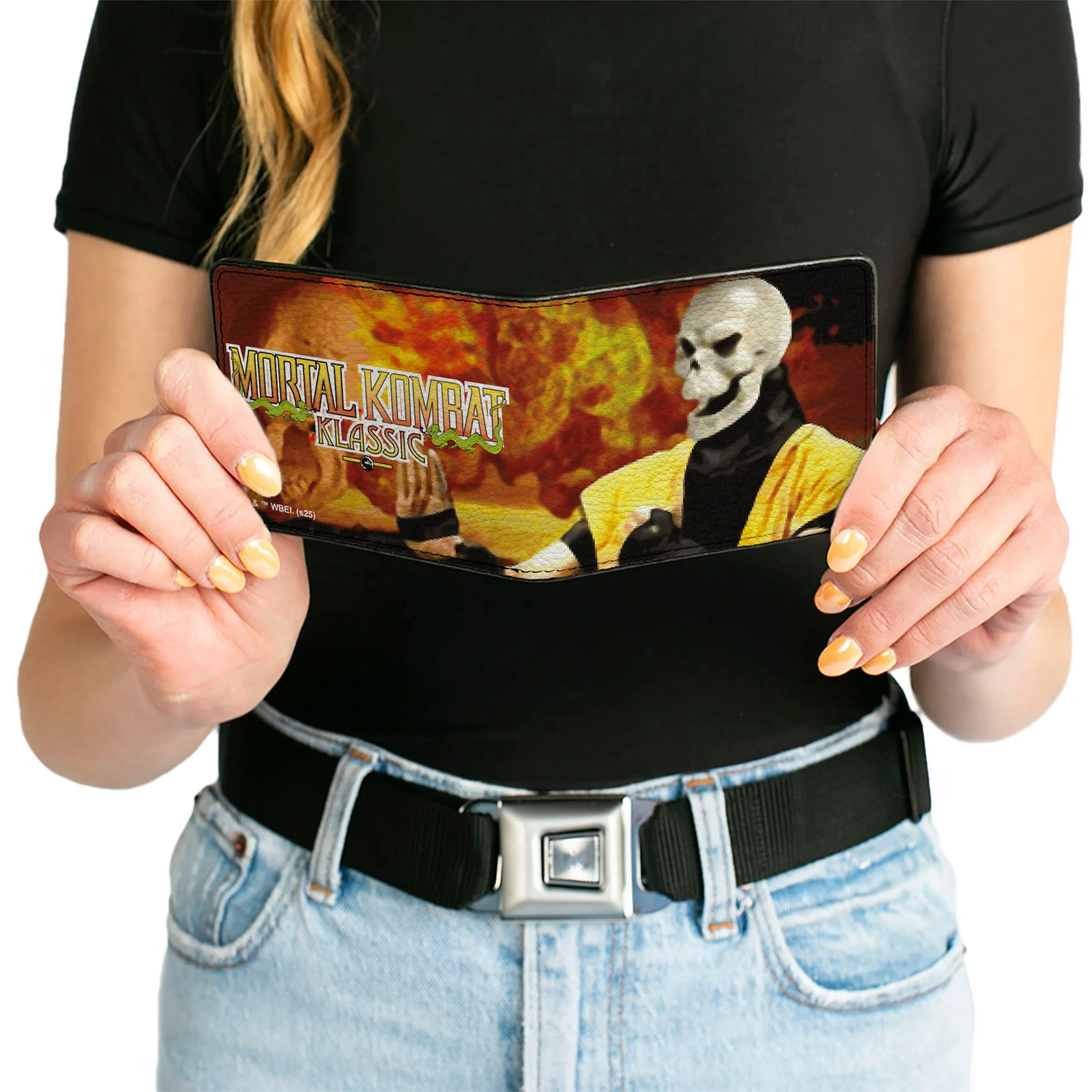 Mortal Kombat Klassic Scorpion Flame Pose Bi-Fold Wallet, photo 5