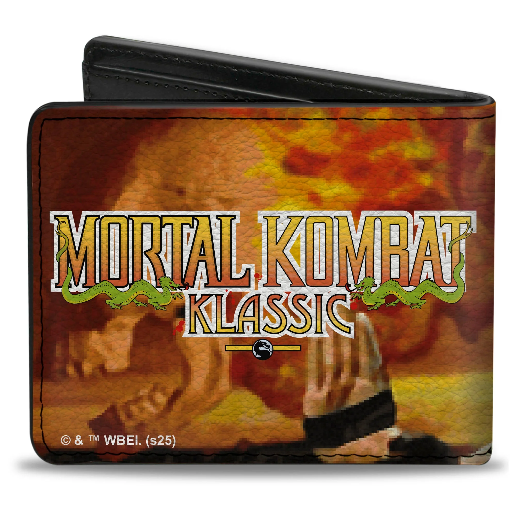 Mortal Kombat Klassic Scorpion Flame Pose Bi-Fold Wallet, photo 2