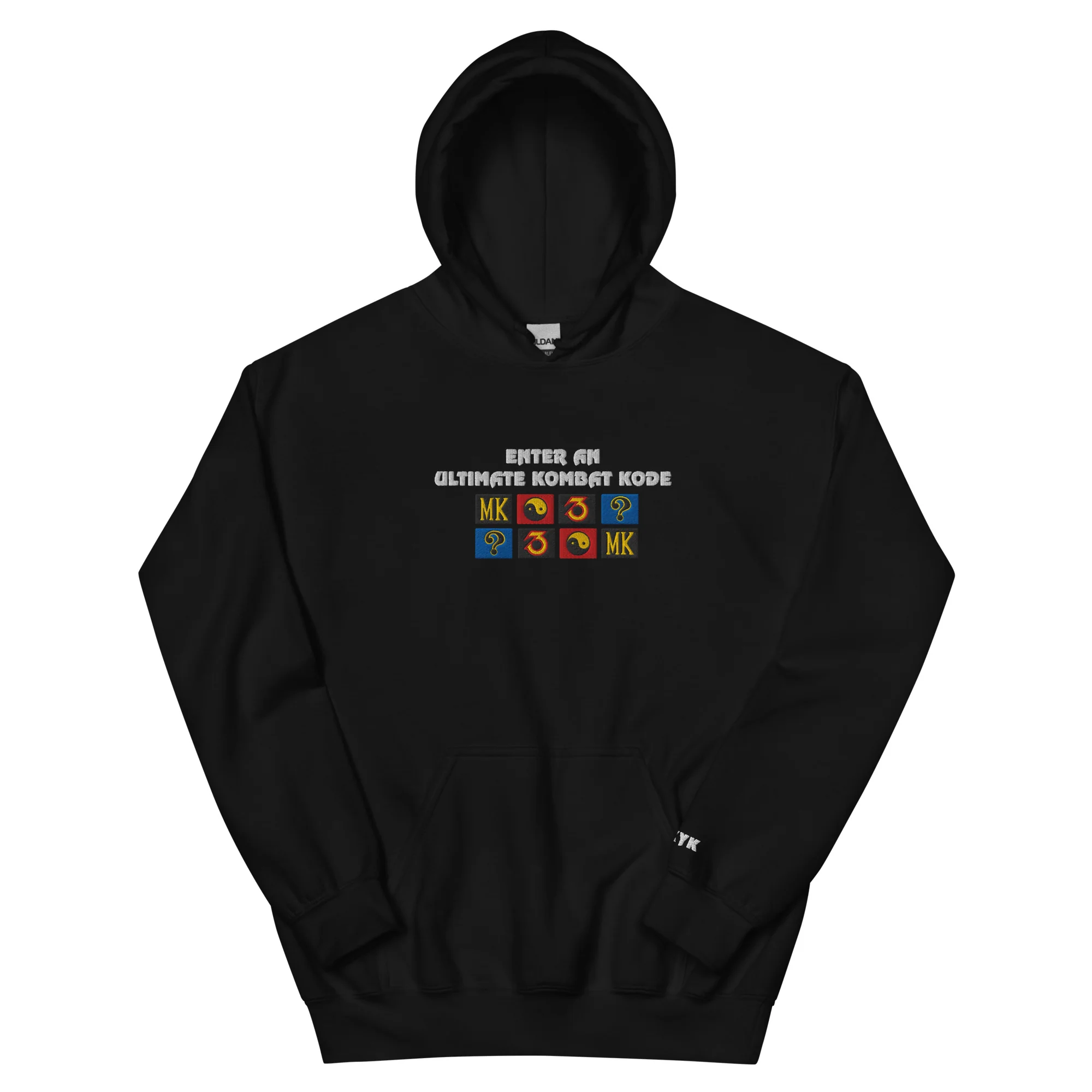 Mortal Kombat Klassic Ultimate MK3 Kombat Kode Embroidered Hoodie