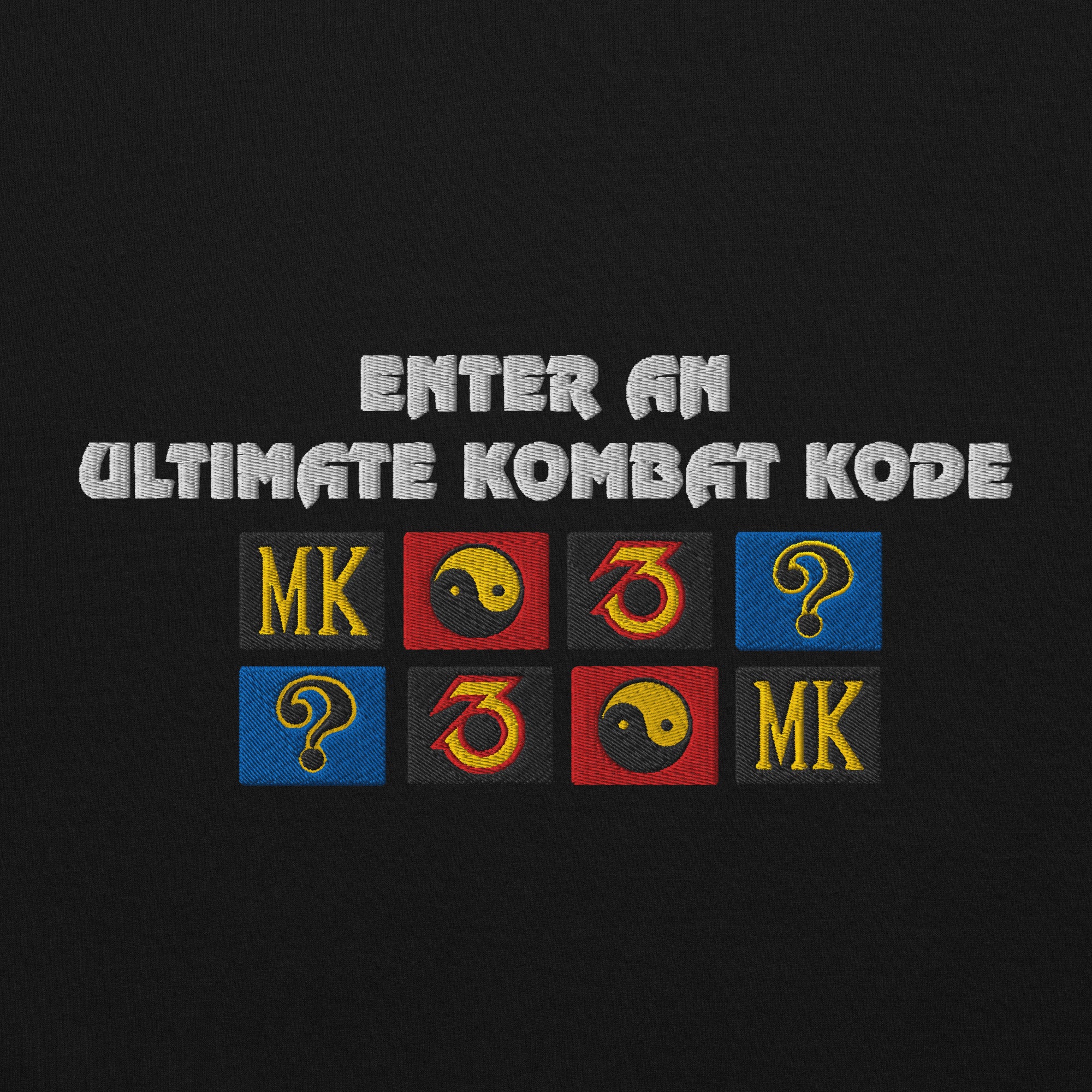 Mortal Kombat Klassic Ultimate MK3 Kombat Kode Embroidered Hoodie, photo 3